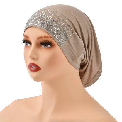 Women’s Modal Cotton Hijab Undercap - Soft Stretchy Diamond Bonnet for Muslim Headscarf & Turban Styling