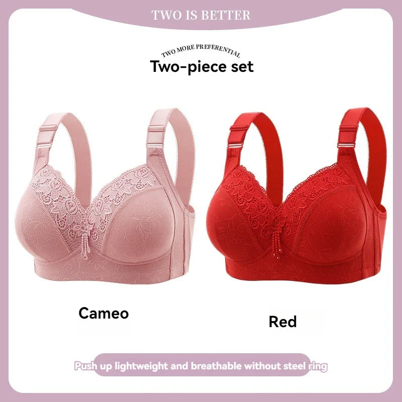 Women’s Lace Deep V Ultra-Thin Bralette – Sexy Sheer Lingerie Top Plus Size Comfortable Everyday Bra