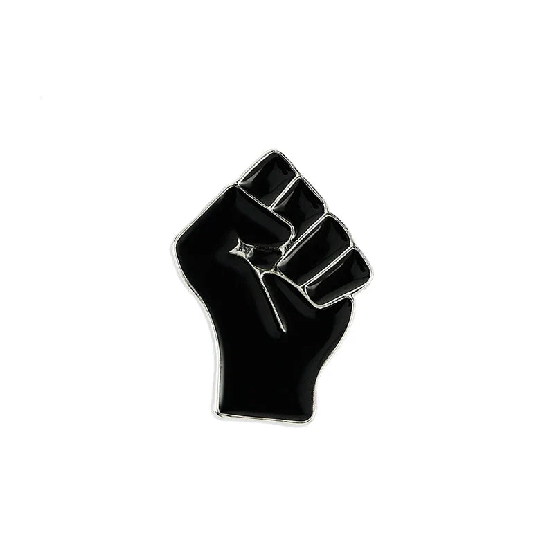 Raised Fist of Solidarity Enamel Pin – USSR Revolution Star Sickle & Hammer Brooch Badge for Bags, Jackets & Collectible Jewelry Gift
