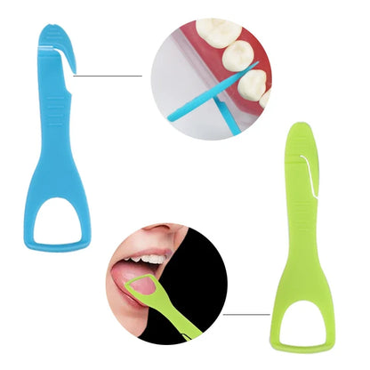 Portable Dental Cleaning Kit - Travel Oral Care Set with Toothbrush, Interdental Brush & Tongue Scraper