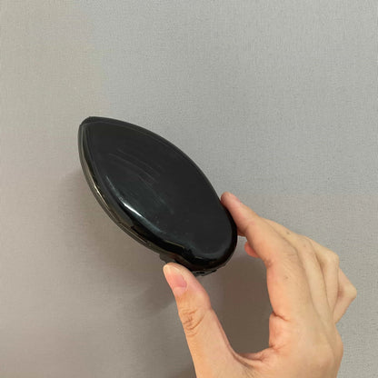 Storage Case with Built-In Crusher — Black Plastic Accessories Container