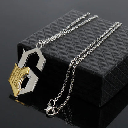 Grimmjow Jaegerjaquez 6th Blade Logo Keychain - Anime Cosplay Necklace Jewelry Fan Collection Gift