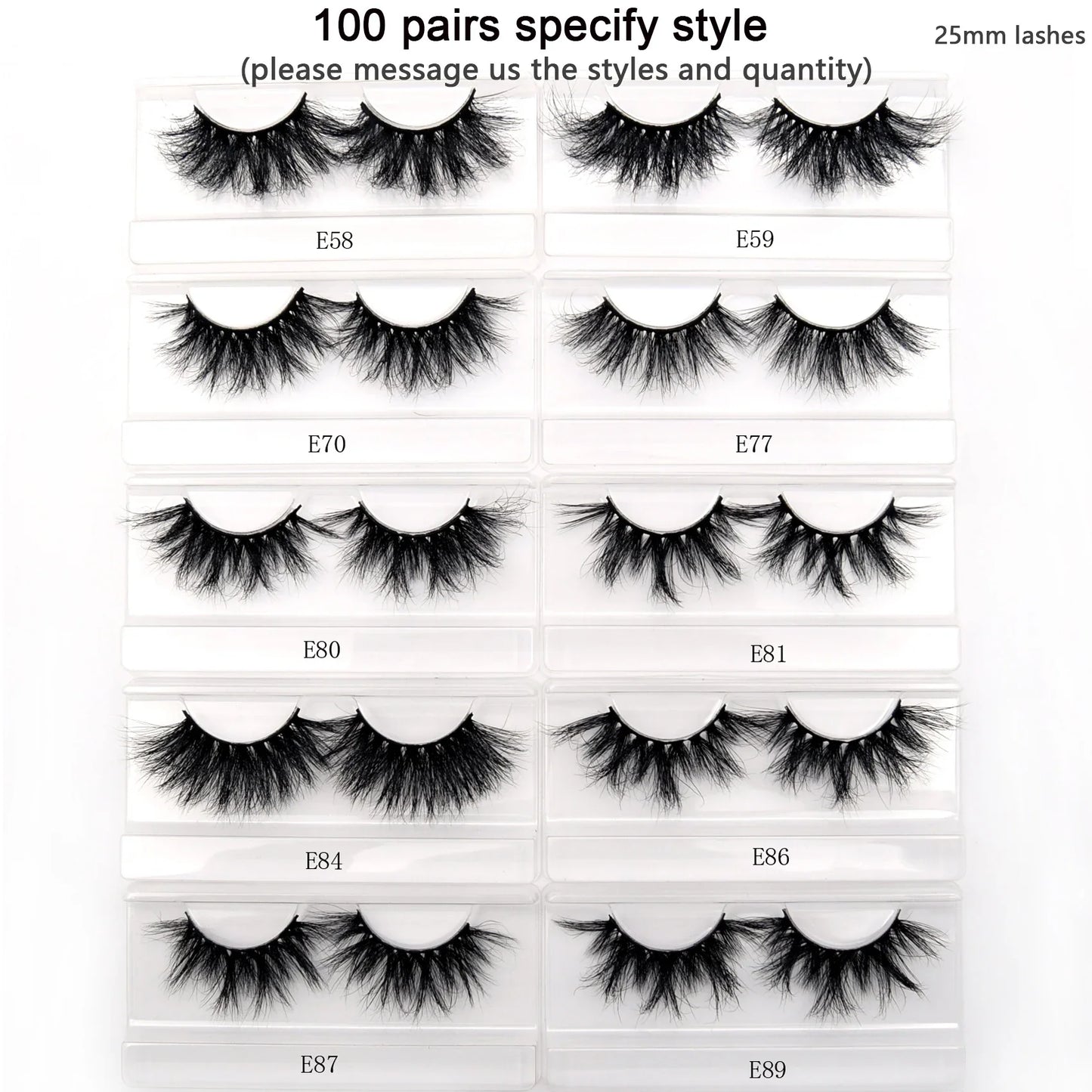 Visofree 3D Mink Eyelashes – 30/40/100 Pairs Handmade Full Strip Lashes with Tray, Cruelty-Free False Lashes for Makeup