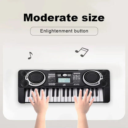 37-Key Children’s Electronic Piano Keyboard – Portable Educational Musical Toy, Ideal Christmas & Birthday Gift