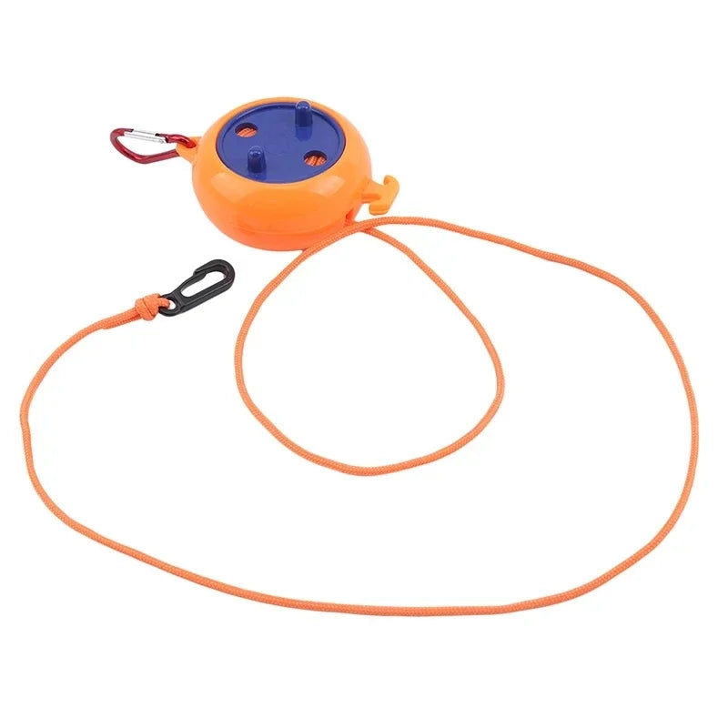 8m Non-Perforated Retractable Clothesline - Portable Travel Drying Rack for Outdoor Camping - Windproof Hanging Rack for Clothing