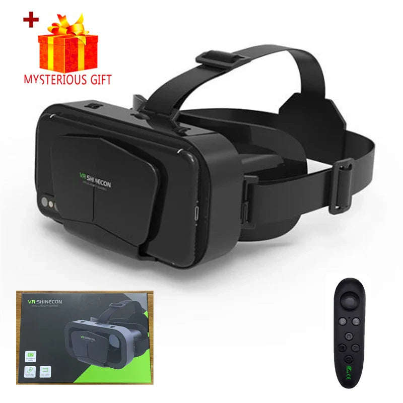 VR Glasses Virtual Reality Headset – 3D Lenses Smart Goggles for Smartphones, Mobile Game Accessory