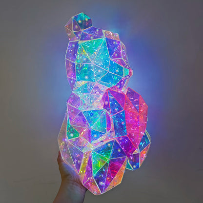 30cm Teddy Bear LED Gift Lamp – Colorful Romantic Light for Girls’ Birthday & Valentine’s