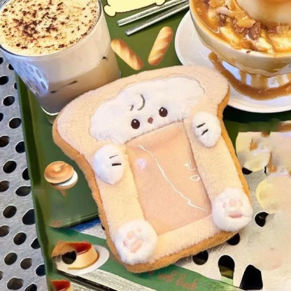 Cute Fox Photocard Case Keychain - Cartoon Student Card Holder & Idol Photo Protective Cover