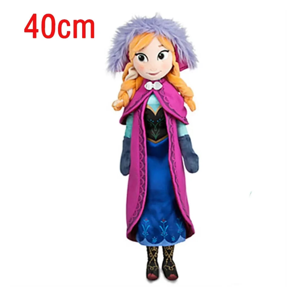 Frozen Anna & Elsa Princess Plush Dolls 30–50cm — Soft Toy Birthday & Christmas Gift for Girls