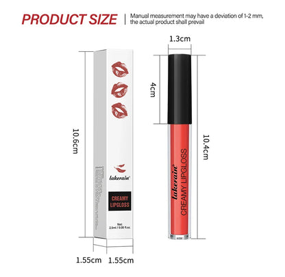 Velvet Matte Lip Gloss – 8 Colors Long-Lasting, Non-Drying, Moisturizing Plumping Lipstick for All Skin Tones