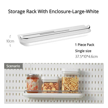 DIY Pegboard Hanging Shelf & Hooks – Wall Organizer for Garage, Kitchen & Room, No-Drill Storage Solution