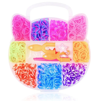 Creative Rainbow Loom Bands Set – Colorful DIY Rubber Bracelet Making Kit for Girls’ Crafts & Birthday Gifts