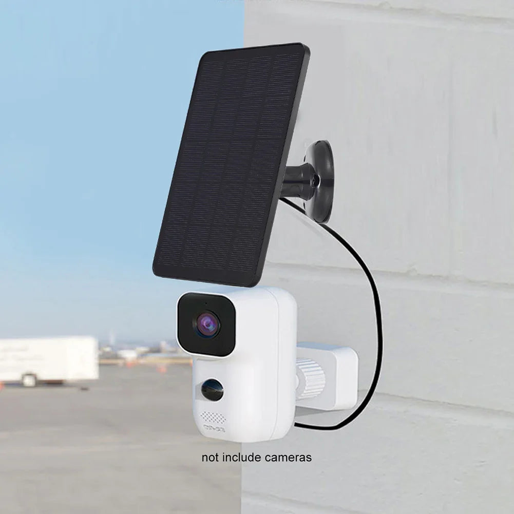 10W 5V Solar Panel Charger – 2 in 1 Micro USB & Type-C for Security Cameras & Small Home Light Systems