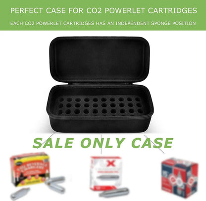 CO2 Cartridges Storage Case - Compatible with Crosman, Umarex, Leland 12-Gram and 8-Gram Powerlet Cartridges (Box Only)