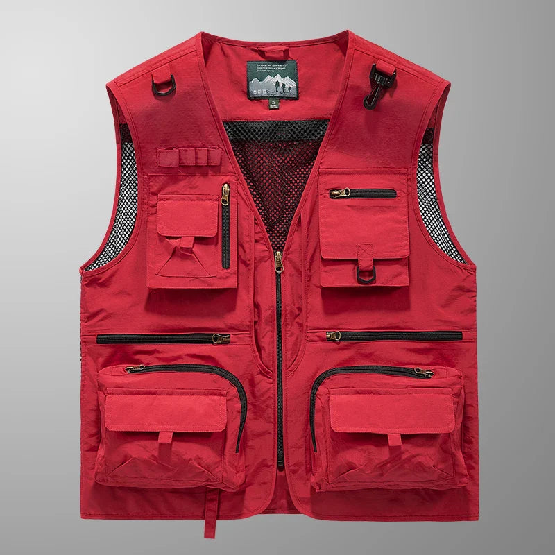 2024 Men’s Versatile Vest — Fashionable Spring, Summer & Autumn Trendy Jeep Style Casual Wear