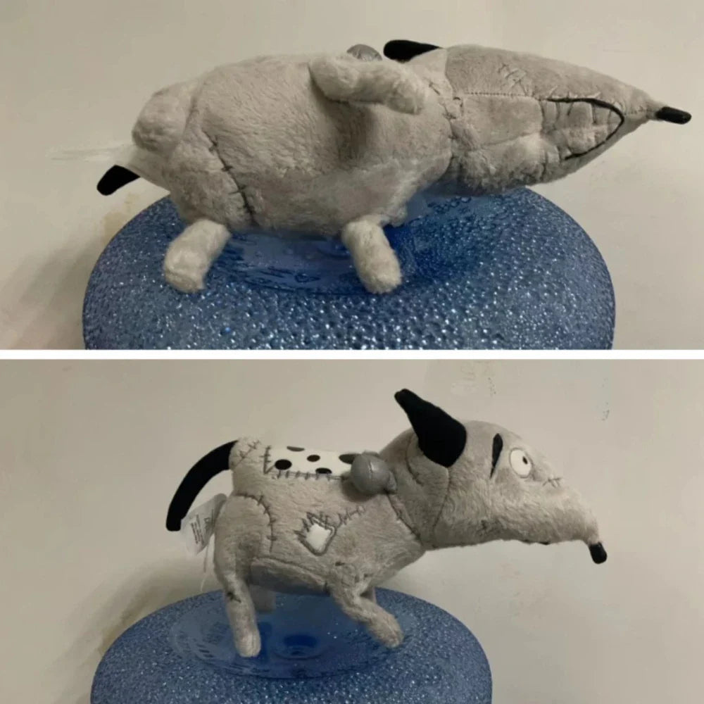 25cm Frankenweenie Sparky Dog Plush Toy – Soft Stuffed Animal Doll for Kids Birthday Gifts, Tim Burton Anime Collectible