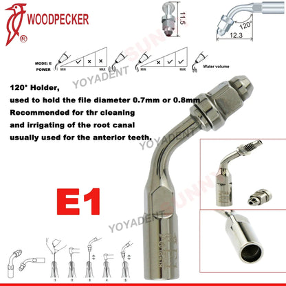 Woodpecker Dental Scaler Tips – Ultrasonic Tooth Cleaning, Endo & Perio Scaling Tips, Fit EMS UDS Scaler Handpiece