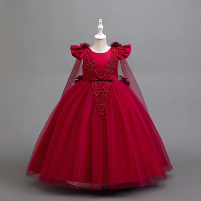 Girls Tulle Party Dress - Elegant Wedding, Dance & Christmas Dress for Kids Ages 4–12