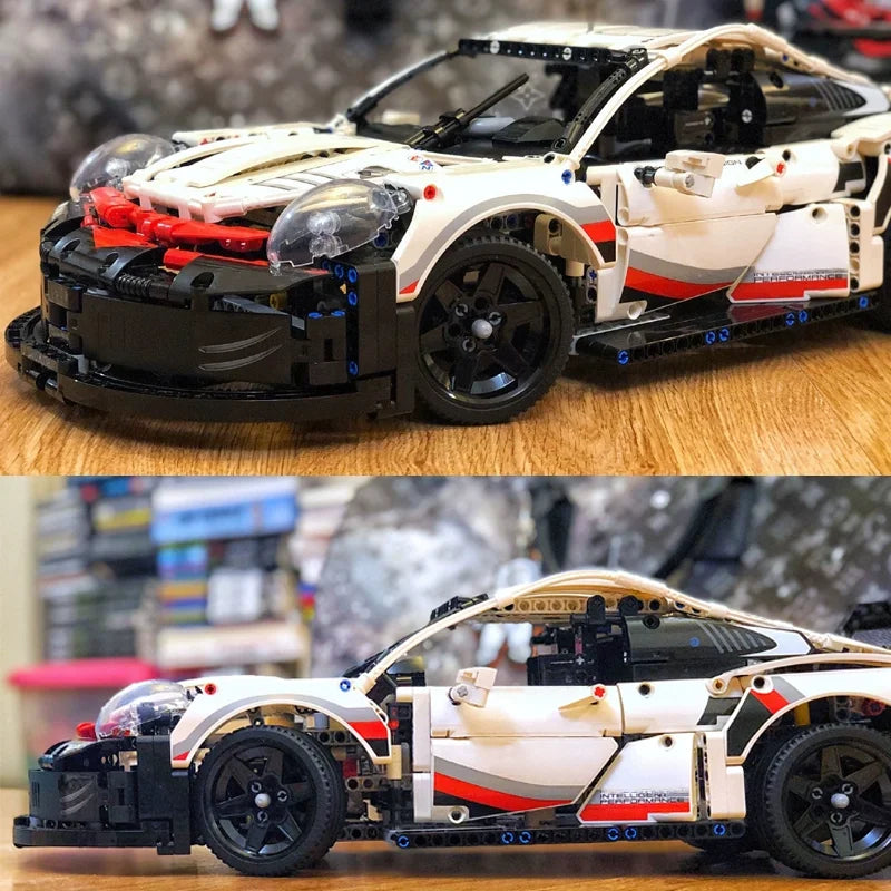 1580PCS RC Car Building Set – 1:10 Technical Racing Car with Motor & LED Lights, Adult Toy Gift