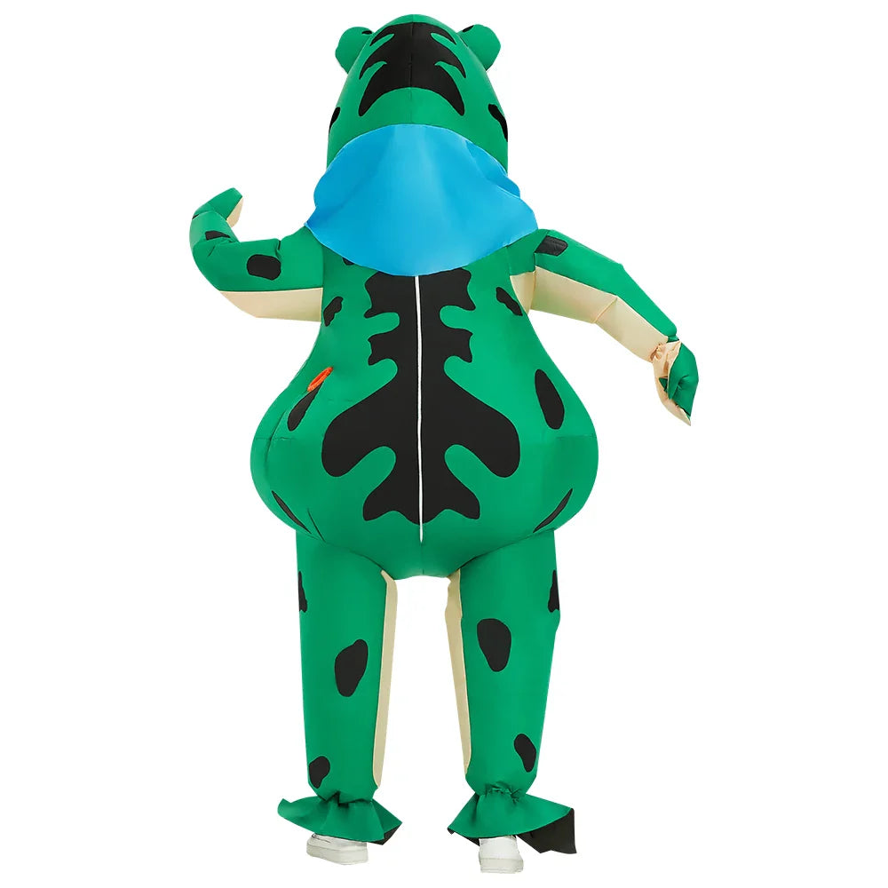 Inflatable Frog Costume — Funny Full-Body Blow-Up Cosplay Suit for Adult Halloween & Party Role Play