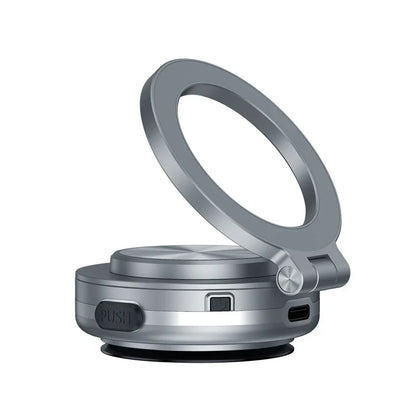 Intelligent Magsafe Car Mount – Magnetic Vacuum Mobile Phone Holder with Folding Swivel Stand and Strong Adsorption