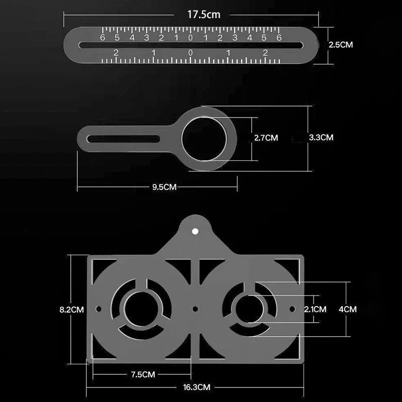 Aluminum Alloy Folding Ruler: Multi-Functional Measuring Ruler for Tile Positioning and DIY Projects - Available in 4/6/9/12 Inches