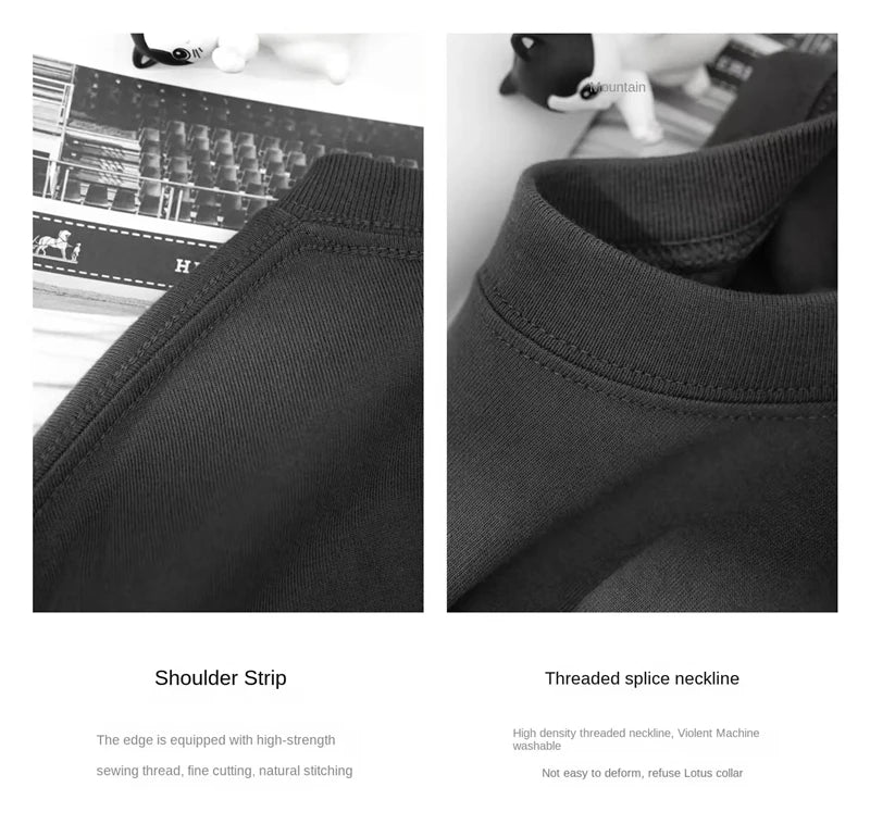 100% Pure Cotton Men’s Summer T-Shirt – High-End Short Sleeve Round Neck Breathable Fashion Top