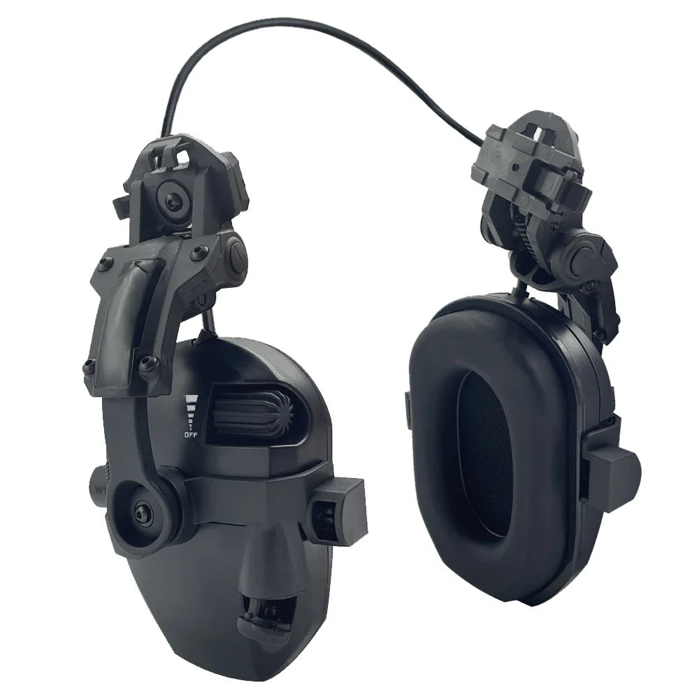 WK Tactical Electronic Shooting Earmuff – New Generation Noise-Reducing Headphones, NRR 23dB Helmet Version