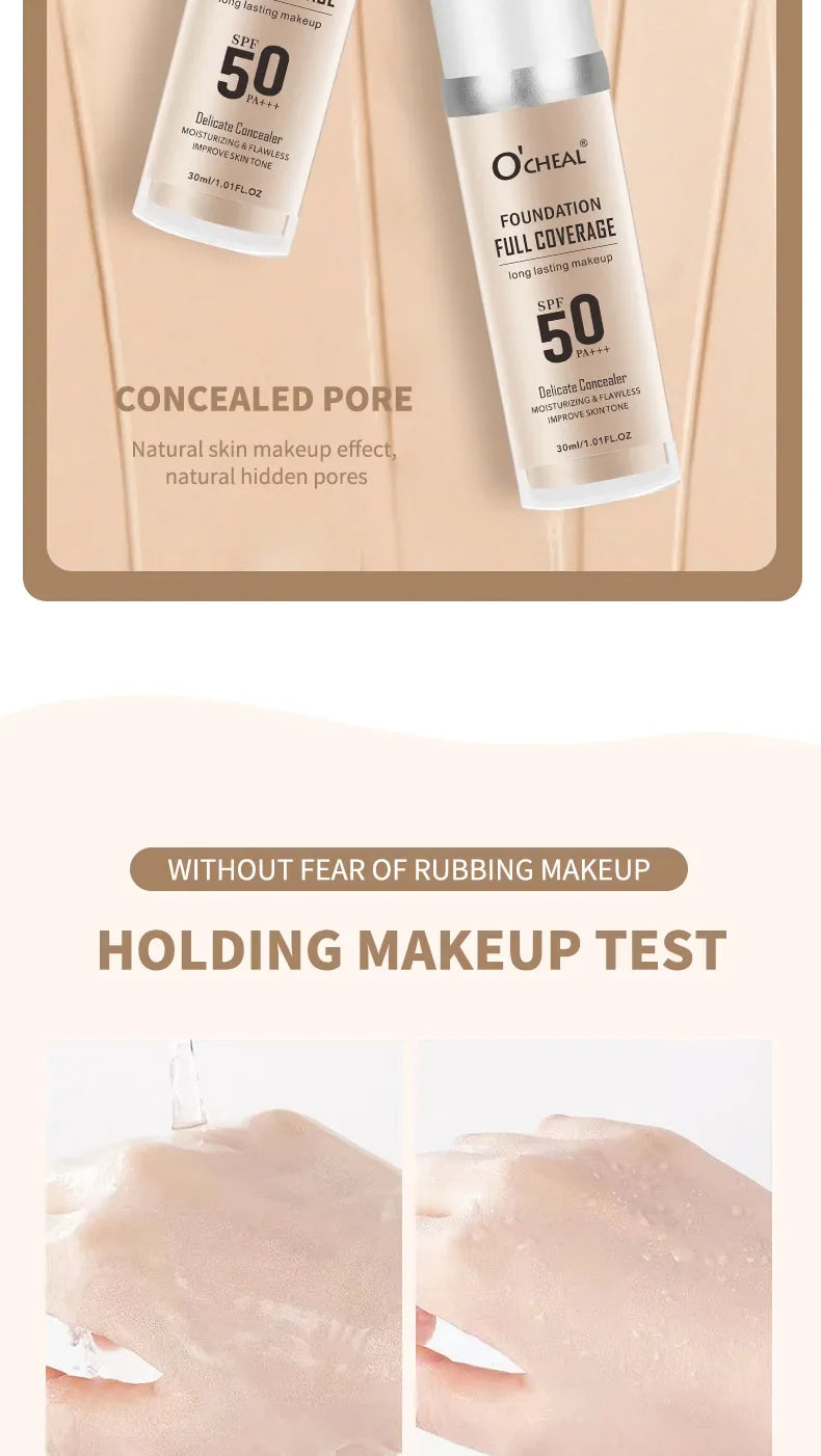 Color Changing Liquid Foundation – Concealer, Face Primer, Long-Lasting Moisturizing BB Cream Base Makeup for Women