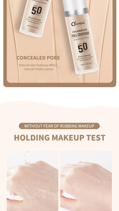 Color Changing Liquid Foundation – Concealer, Face Primer, Long-Lasting Moisturizing BB Cream Base Makeup for Women