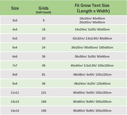 4'' Mesh Trellis Netting for Grow Tents – Elastic ScrOG/LST/HST Plant Support with Hooks, Grow Box Kit for Low Stress Training