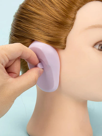 Silicone Ear Covers - Waterproof Hairdressing Ear Caps, Earmuffs for Shower, Salon, Bathing & Spa Use