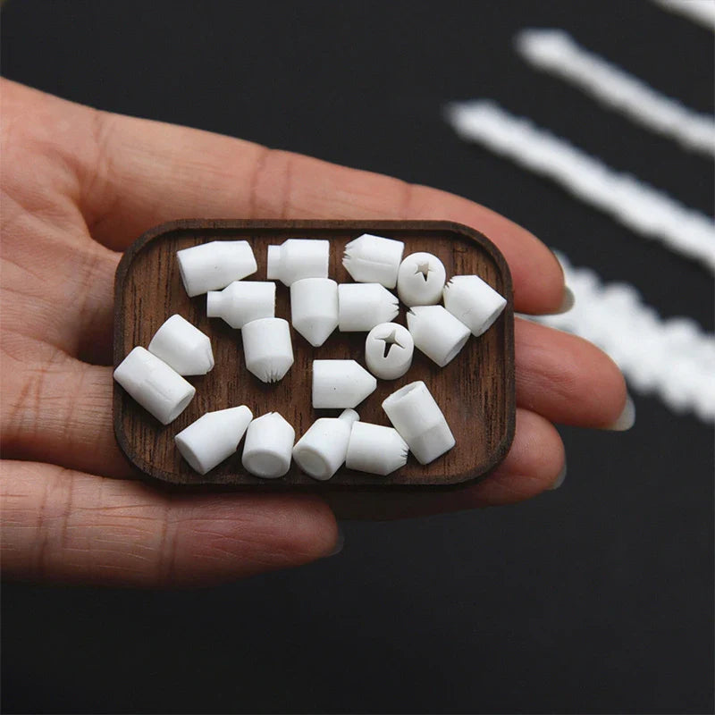 19pcs Mini Nozzle Set - Pottery Clay & Dessert Food Toy Piping Tips, Milk Cream & DIY Miniature Cake Tools