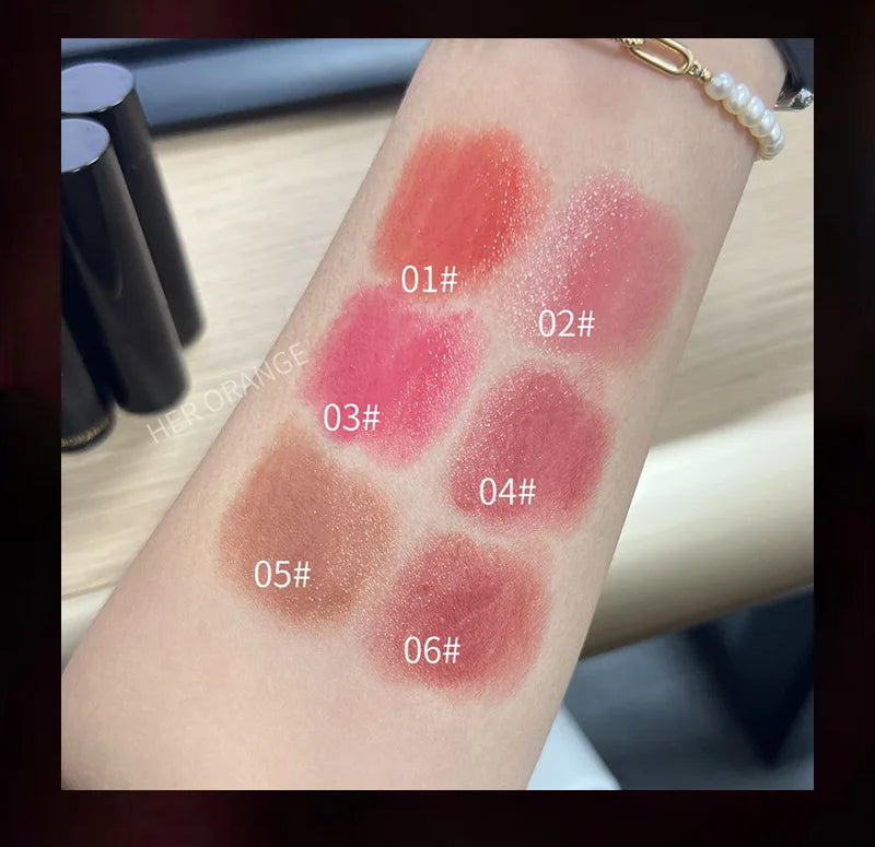 Low Saturation Mirror Water Light Lip Gloss – Moisturizing Russet Nude Lip Tint for Natural Makeup