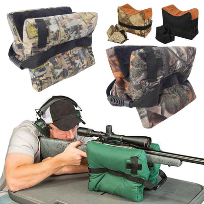 Outdoor Tactical Rifle Rest Sandbag Stand Bag – Hunting Shooting Bench Support Gun Holder for Target Sports (Unfilled)
