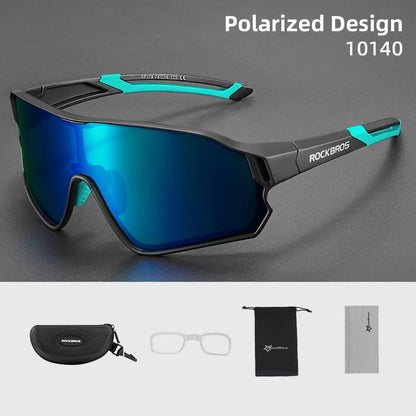 ROCKBROS Polarized Sports Sunglasses — UV400 Cycling Glasses for Outdoor Hiking, Golf & Camping