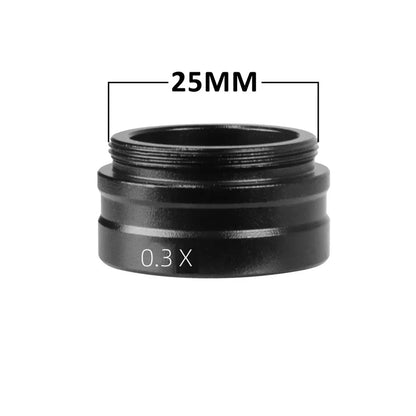 1080P 4K Industrial Microscope – 150X C-Mount Lens with 48MP/13MP Digital Camera, HDMI/USB-C/VGA for PCB Soldering & DIY