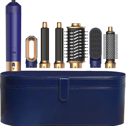 6-in-1 Hair Dryer Brush – Detachable Airflow Comb Curler with Heat Control for Straightening & Smooth Hair Styling
