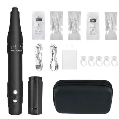 Professional Eyebrow Tattoo Machine — Wireless Micropigmentation & Microblading Pen with Battery