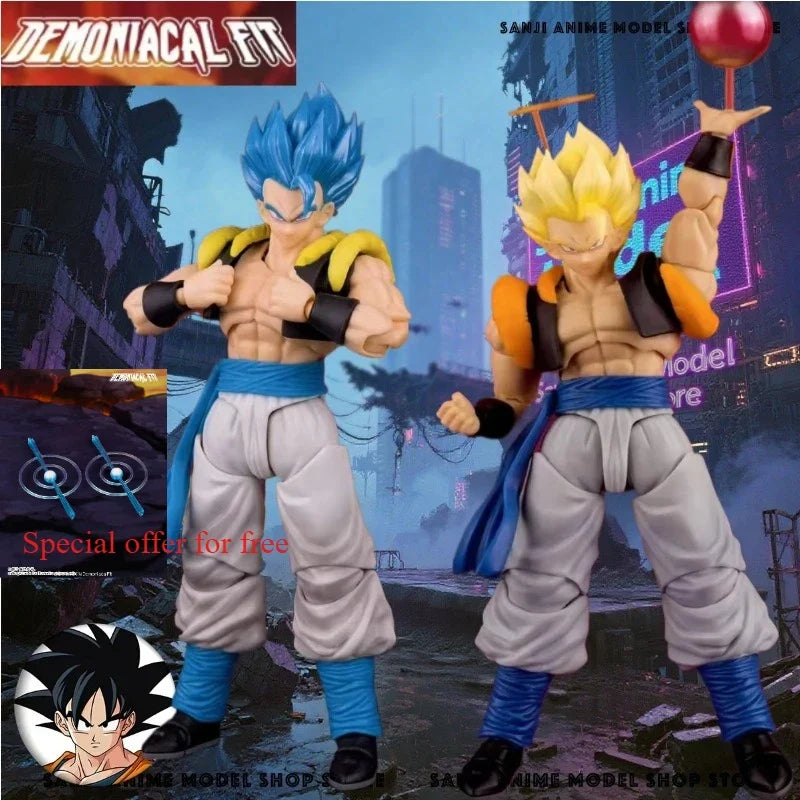 Demoniacal Fit Super Saiyan Gogeta Action Figure - Dragon Ball SHF Anime Custom Collectible Model Toy
