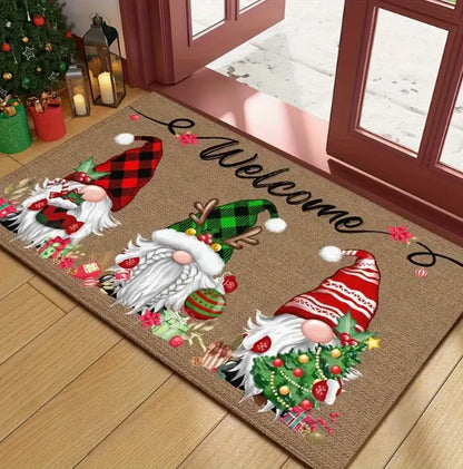 Christmas Dwarf Welcome Door Mat — Festive Holiday Decor & Perfect Christmas Gift for Home Entryways