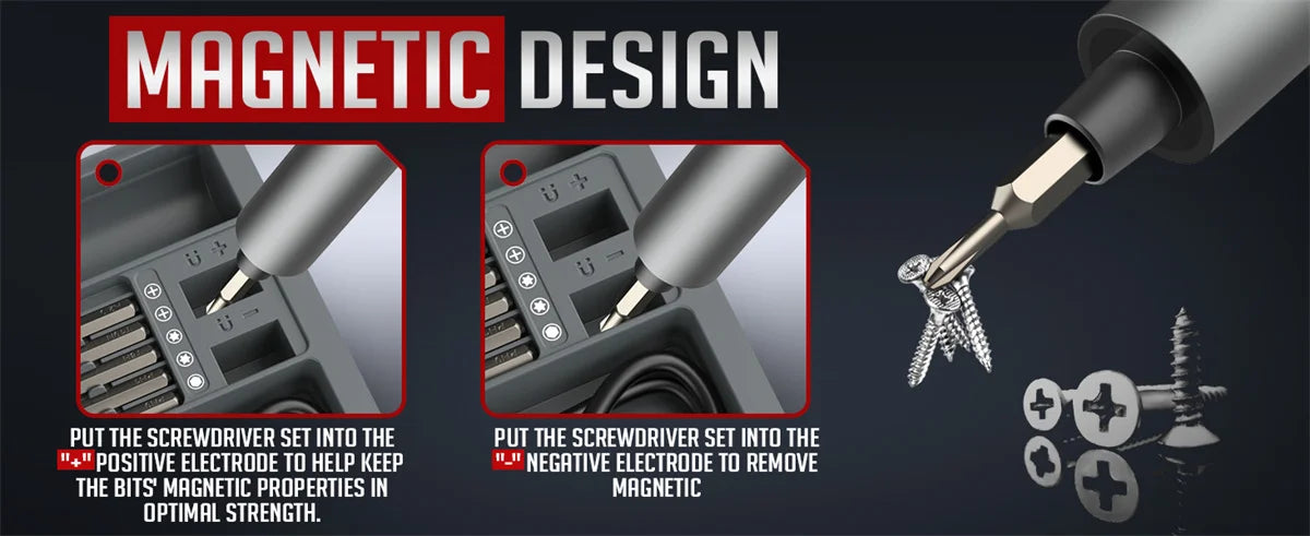 75-in-1 Precision Electric Screwdriver Set – 71 Magnetic Phillips & Torx Bits with 3 LED Lights