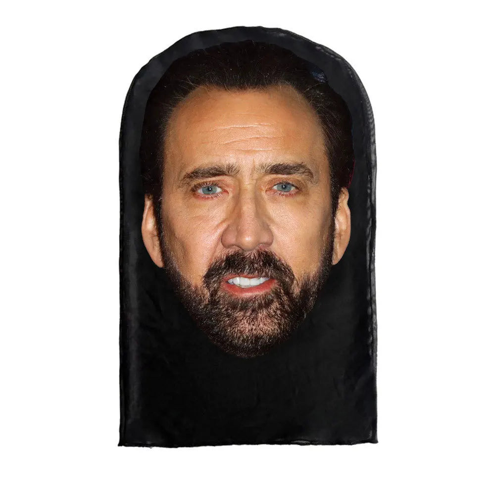 3D Printed Kanye Mask – Elastic Mesh Full Face Cosplay & Party Hood for Men & Women, Hip Hop Streetwear Balaclava