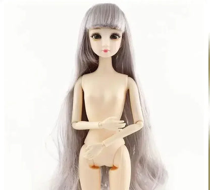 30cm BJD Doll 12-Joint 1/6 Girl Toy — Dress, 3D Eyes, Clothes & Shoes, Kids Gift for Girls