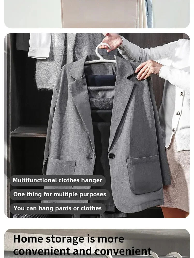 1/2/3pcs Multifunctional Pants Rack – Space-Saving 5-Layer Trousers Hanger for Closet & Clothes Storage