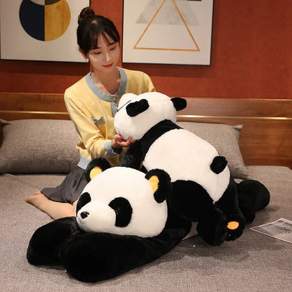 60–120cm Giant Panda Plush Toy — Soft Stuffed Animal Pillow for Kids, Birthday & Christmas Gift