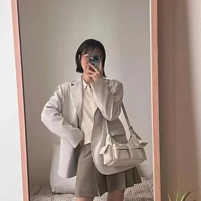 SAMO ONDOH Korean Medium Motorbike Crossbody Bag – Same Style as Song Yuqi