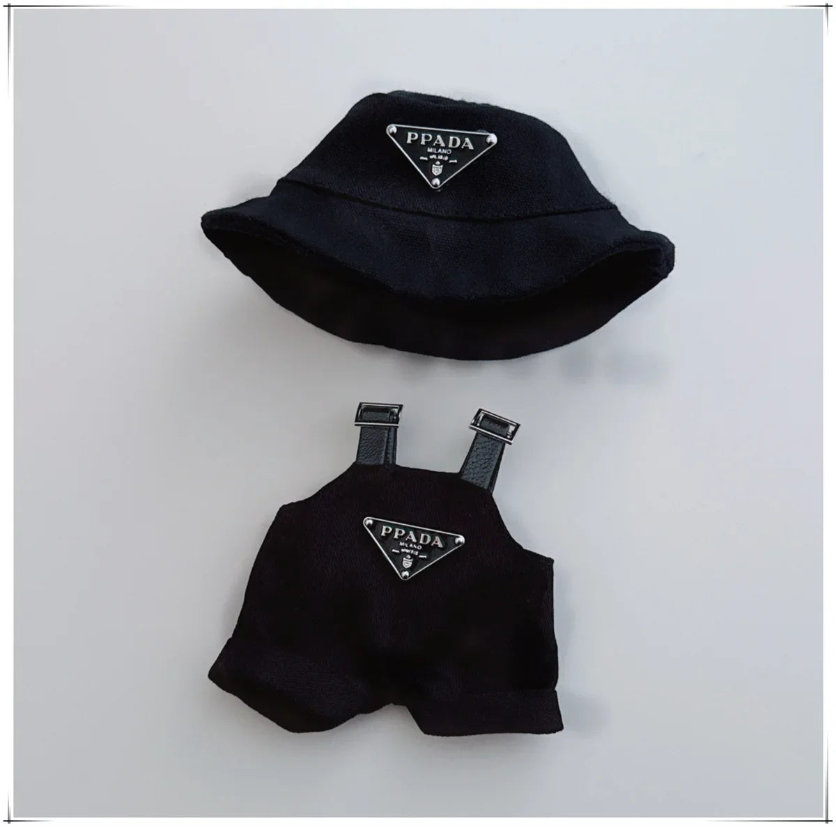 17cm Labubu II Mini Doll Clothes Set – Outfit, Hat, Bag & Shoes Accessories for Sitting Party Play