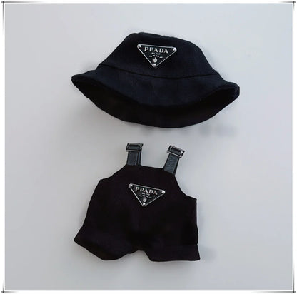 17cm Labubu II Mini Doll Clothes Set – Outfit, Hat, Bag & Shoes Accessories for Sitting Party Play