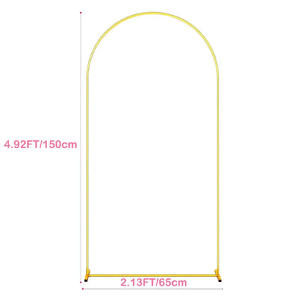 Metal Gold Wedding Arch Stand – 3.9FT/5.9FT/7.2FT Backdrop for Ceremony, Birthday & Baby Shower